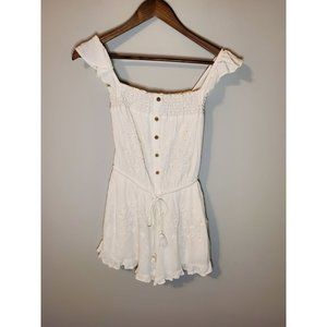 AE Cream Crochet Romper - XS